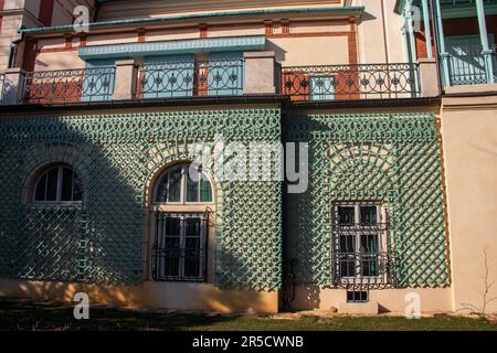 Il castello di Lancut in Polonia è una magnifica fortezza storica con un ricco patrimonio culturale, caratterizzata da una splendida architettura e da interni opulenti Foto Stock
