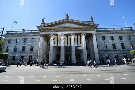 Il museo GPO su o'Connell Street a Dublino, Irlanda. Foto Stock