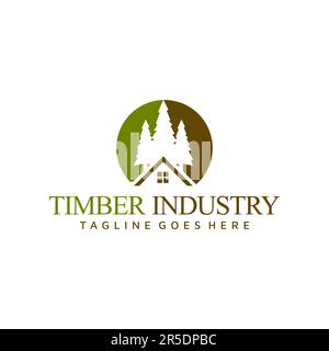 Woodworking Logo design ispirazione creativa Illustrazione Vettoriale