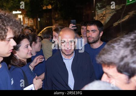 Roma, Italia. 02nd giugno, 2023. Giuseppe Tornatore partecipa alla serata di apertura di 'il Cinema in Piazza' nell'arena cinematografica di Piazza San Cosimato a Roma (Foto di Matteo Nardone/Pacific Press/Sipa USA) Credit: Sipa USA/Alamy Live News Foto Stock