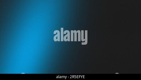 Banner disegno astratto di colore blu scuro sfondo gradiente. Effetto texture granuloso. Foto Stock