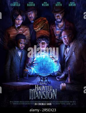 Poster Haunted Mansion Foto Stock