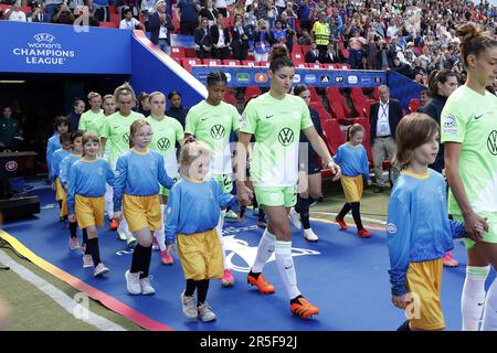 EINDHOVEN - Dominique Janssen di VfL Wolfsburg durante la finale di UEFA Champions League for Women tra il FC Barcelona e VfL Wolfsburg allo stadio Phillips il 3 giugno 2023 a Eindhoven, Paesi Bassi. ANP MAURICE VAN PIETRA Foto Stock