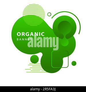 Cerchi dinamici astratti verdi Illustrazione Vettoriale