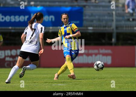 Lena Kovar (14° Vienna FC) in azione durante la partita Planet pure Frauen Bundesliga prima Vienna FC vs Sturm Graz a Hohe Warte (Tom Seiss/ SPP) Credit: SPP Sport Press Photo. /Alamy Live News Foto Stock