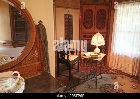 San Jose, Califiornia, USA: 6-1-2021: Winchester Mystery House a San Jose California Foto Stock