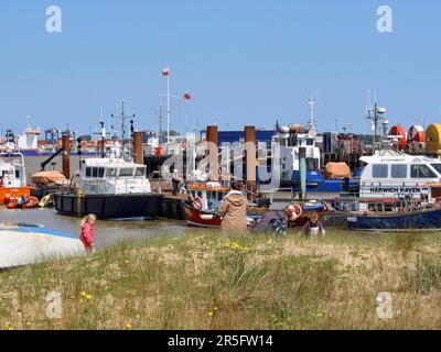 Harwich, Essex - 3 giugno 2023 : il porto. Foto Stock