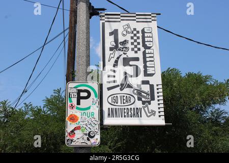 Denton, Dallas e Deep Ellum, attrazioni del centro Foto Stock