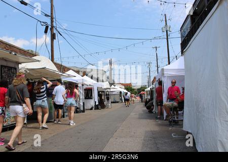 Denton, Dallas e Deep Ellum, attrazioni del centro Foto Stock