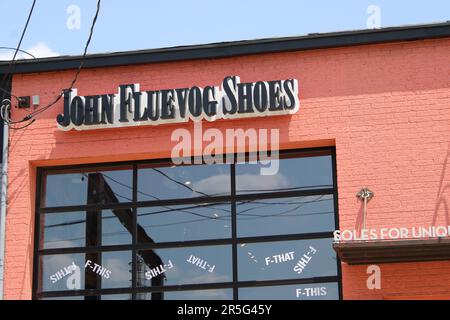 Denton, Dallas e Deep Ellum, attrazioni del centro Foto Stock