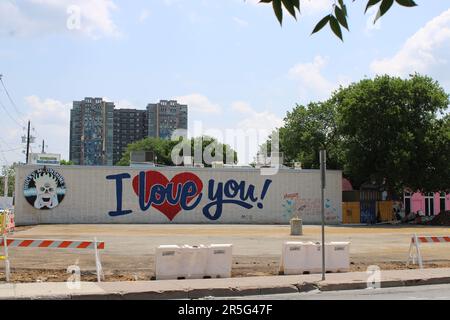 Denton, Dallas e Deep Ellum, attrazioni del centro Foto Stock