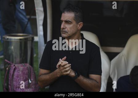 Fortaleza, (CE) 03/06/2023 - Campeonato Brasileiro / Fortaleza x Bahia - Renato Paiva técnico do Bahia durante partida entre Fortaleza x Bahia disput Foto Stock