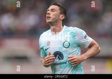 Torino, Italia. 3rd giugno, 2023. Robin Gosens del FC Internazionale durante la Serie A match allo Stadio Grande Torino, Torino. Il credito di immagine dovrebbe essere: Jonathan Moskrop/Sportimage Credit: Sportimage Ltd/Alamy Live News Foto Stock