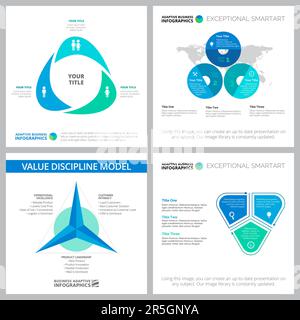 Set di modelli di schemi trendy Illustrazione Vettoriale