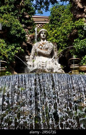 Particolare della lussuosa Villa dEste a Tivoli, vicino a Roma - Italia Foto Stock