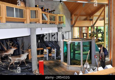 Museo Hardangervidda Natursenter, Eidfjord, Norvegia Foto Stock