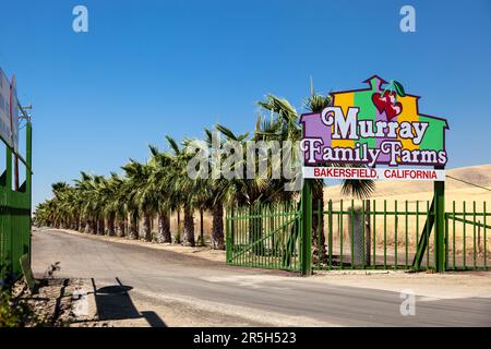 Ingresso di Murray aziende agricole a conduzione familiare a Bakersfield California Foto Stock