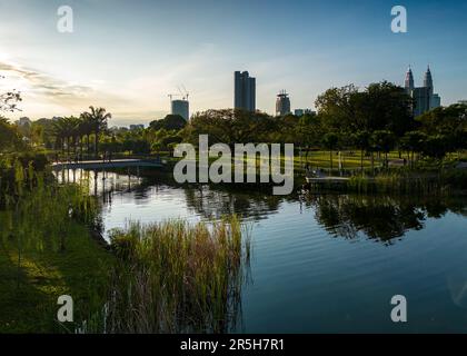 Parco ricreativo di Titiwangsa situato nella città di Kuala Lumpur Foto Stock