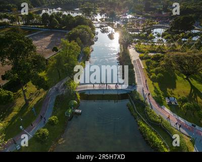 Parco ricreativo di Titiwangsa situato nella città di Kuala Lumpur Foto Stock