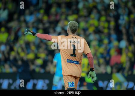 Sydney, NSW, Australia. 3rd giugno, 2023. Giugno 03, 2023, Sydney Australia, Thomas Glover in Action A-League MenÃs Grand Final tra Melbourne City FC e Central Coast Mariners al Commbank Stadium di Sydney, Australia .Melbourne City FC 1 Central Coast Mariners 6 (Credit Image: © Danish Ravi/ZUMA Press Wire) SOLO PER USO EDITORIALE! Non per USO commerciale! Foto Stock