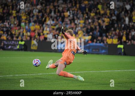 Sydney, NSW, Australia. 3rd giugno, 2023. Giugno 03, 2023, Sydney Australia, Thomas Glover in Action A-League MenÃs Grand Final tra Melbourne City FC e Central Coast Mariners al Commbank Stadium di Sydney, Australia .Melbourne City FC 1 Central Coast Mariners 6 (Credit Image: © Danish Ravi/ZUMA Press Wire) SOLO PER USO EDITORIALE! Non per USO commerciale! Foto Stock