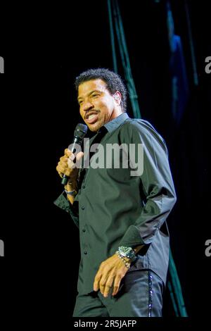 Lionel Richie suona dal vivo in concerto presso la Vector Arena di Auckland, Nuova Zelanda, mercoledì 28 novembre, 2007. Foto Stock