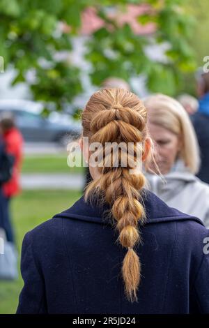 Il giorno migliore dell'anno, quando il Prom avviene per gli studenti a Ludvika Svezia 2023 Foto Stock