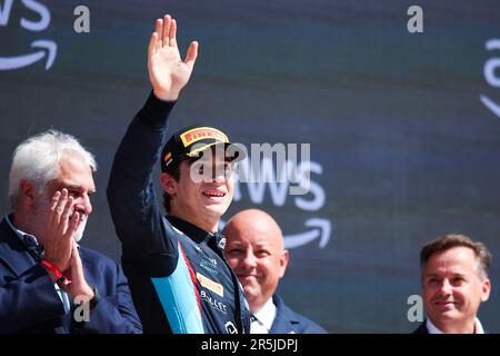 Montmelo, Espagne. 04th giugno, 2023. COLAPINTO Franco (ARG), MP Motorsport, Dallara F3, ritratto durante il 4th° round del Campionato FIA Formula 3 2023 dal 2 al 4 giugno 2023 sul circuito di Barcellona-Catalunya, a Montmelo, Spagna - Foto Eric Alonso/DPPI Credit: DPPI Media/Alamy Live News Foto Stock