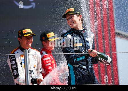 Montmelo, Espagne. 04th giugno, 2023. COLAPINTO Franco (ARG), MP Motorsport, Dallara F3, ritratto durante il 4th° round del Campionato FIA Formula 3 2023 dal 2 al 4 giugno 2023 sul circuito di Barcellona-Catalunya, a Montmelo, Spagna - Foto Eric Alonso/DPPI Credit: DPPI Media/Alamy Live News Foto Stock