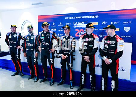 Sardegna, Italia. 04th giugno, 2023. Esapekka Lappi (fin) Janne Ferm (fin), Thierry Neuville (bel) Martijn Wydaeghe (bel), Credit: Independent Photo Agency/Alamy Live News Foto Stock