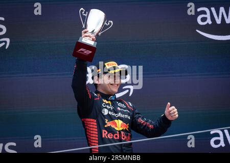 Montmelo, Espagne. 04th giugno, 2023. FITTIPALDI Enzo (bra), Rodin Carlin, ritratto, podio durante il 6th° round del Campionato FIA di Formula 2 2023 dal 2 al 4 giugno 2023 sul circuito di Barcellona-Catalunya, a Montmelo, Spagna - Foto Sebastiaan Rozendaal/DPPI Credit: DPPI Media/Alamy Live News Foto Stock