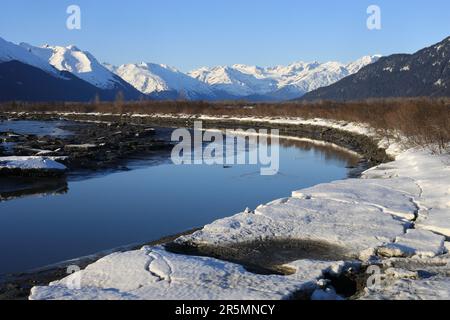 Vedute e panorami dell'Alaska Foto Stock