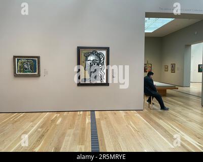 Dipinti di Pablo Picasso al L.A. County Museum of Art (LACMA) a Los Angeles, California, USA Foto Stock