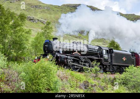 Jacobite in rotta per Mallaig Foto Stock