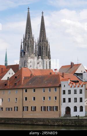 Gothic St Cattedrale di Peters a Ratisbona (Germnay) Foto Stock