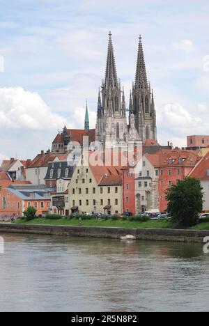 Gothic St Cattedrale di Peters a Ratisbona (Germnay) Foto Stock