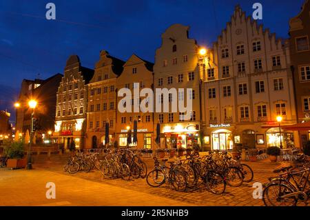 Augusta, Maximilianstrasse, Maximilian Street, strada romantica, Swabia, Baviera, Germania Foto Stock