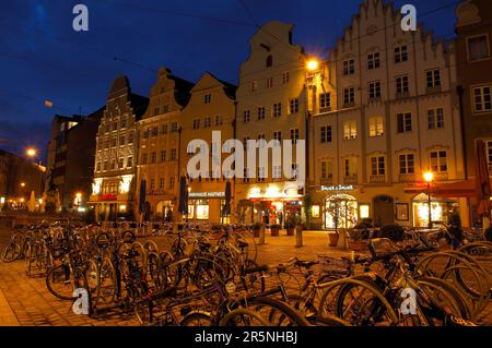 Augusta, Maximilianstrasse, Maximilian Street, strada romantica, Swabia, Baviera, Germania Foto Stock