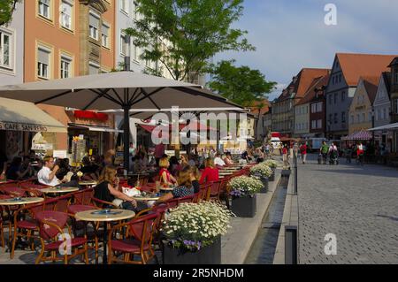 Bayreuth, Maximilianstrasse, Franconia alta, Franconia, Baviera, Germania Foto Stock