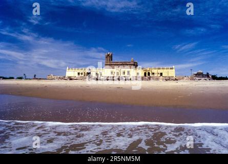 Forte Dansborg Danese costruito nel 1620 sulla riva del Golfo del Bengala a Tranquebar, Tharangambadi, Tamil Nadu, India del Sud, Asia. L'Oriente britannico Foto Stock