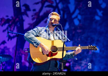 Lexington, Stati Uniti. 04th giugno, 2023. Tyler Childers durante il Railbird Music Festival il 4 giugno 2023, a Lexington, Kentucky (Foto di Daniel DeSaver/Sipa USA) Credit: Sipa USA/Alamy Live News Foto Stock