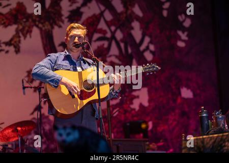 Lexington, Stati Uniti. 04th giugno, 2023. Tyler Childers durante il Railbird Music Festival il 4 giugno 2023, a Lexington, Kentucky (Foto di Daniel DeSaver/Sipa USA) Credit: Sipa USA/Alamy Live News Foto Stock