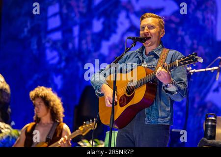 Lexington, Stati Uniti. 04th giugno, 2023. Tyler Childers durante il Railbird Music Festival il 4 giugno 2023, a Lexington, Kentucky (Foto di Daniel DeSaver/Sipa USA) Credit: Sipa USA/Alamy Live News Foto Stock