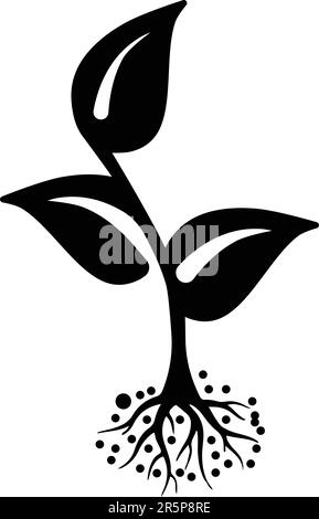 Seedling - icone naturali libere - uso perfetto per i file stampati e le presentazioni, la progettazione e lo sviluppo di siti web, materiali promozionali, illustrazione Illustrazione Vettoriale