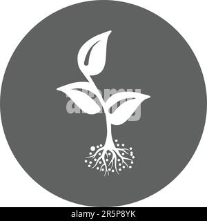 Seedling - icone naturali libere - uso perfetto per i file stampati e le presentazioni, la progettazione e lo sviluppo di siti web, materiali promozionali, illustrazione Illustrazione Vettoriale