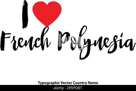 Nome del paese in elegante tipografia testo lettering Vector Art Design Illustrazione Vettoriale
