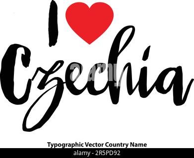 Nome del paese in elegante tipografia testo lettering Vector Art Design Illustrazione Vettoriale
