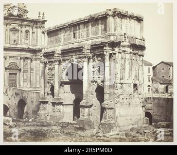 Arco di Settimio Severo, Roma Data: 1854/55, stampato 1855/65 artista: Bisson Frères (Louis-Auguste Bisson, francese, 1814–1876 e Auguste-Rosalie Biss Foto Stock