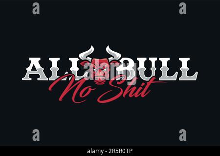 logo bull head mascotte esportatrice Illustrazione Vettoriale