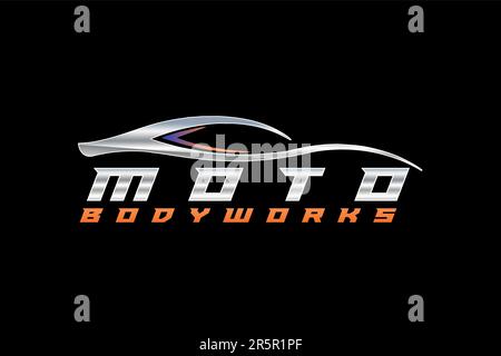 Illustrazione vettoriale del logo dell'auto di lusso Illustrazione Vettoriale
